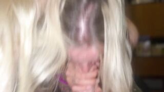 gagging oral-job POV