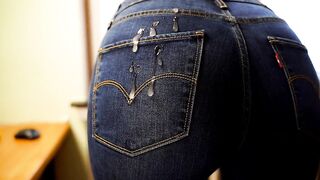 Jeans Po Messy Talk**Blue Jeans machen dich hart und spritzgeil!!! German Teen!!!!