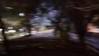 Risky flashing and undressed in a park! not even the rain stopped me