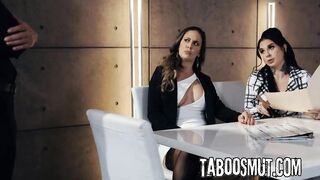 Sexually excited Bosses Tempt And Bang With The Recent Employee On The Office Desk