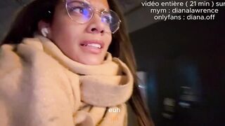 Elle gets her third weenie of the day in advance of going home to watch her spouse