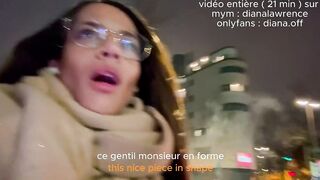 Elle gets her third weenie of the day in advance of going home to watch her spouse