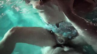 chick in costume gets in the water to screw