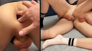 My homosexual ally let me screw him out of a cock-sock