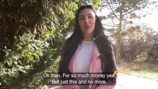 Face Tattoo Breasty Chick Does It For The Money..