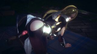 Lux getting screwed underneath the rain