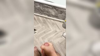 Cumming all over the baths