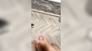 Cumming all over the baths