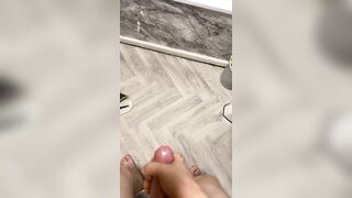 Cumming all over the baths