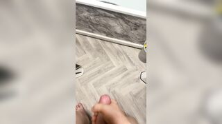 Cumming all over the baths