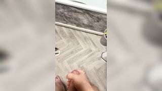 Cumming all over the baths