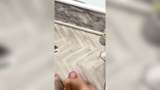 Cumming all over the baths