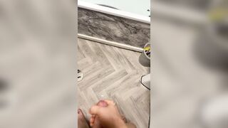 Cumming all over the baths