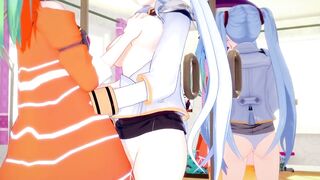 Super Robot Wars thirty Az licks Ruri's cunt CG ANIME