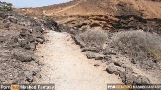 Risky outdoor masturbation after hiking along the coast - Real Female Climax in Public
