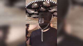 Milking the bound Mexican Cowboy on his saddle with intensive post climax dick head treatment
