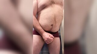 Jo with my purple underclothes on for joy