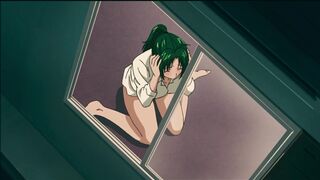 Hotty Masturbates and Swallows Neighbour's Knob with Her Bushy Cunt