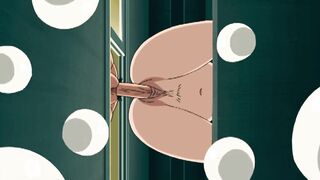 Hotty Masturbates and Swallows Neighbour's Knob with Her Bushy Cunt