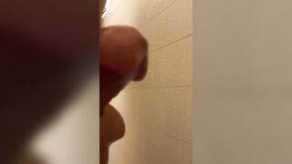 DILF Back Once more Being Sneaky In The Shower During the time that Family In Other Room!!! ???? See The Cum Flow!!! ????