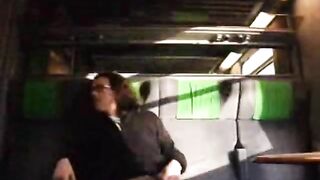 risky public stroking exhibe on educate