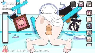 Albedo getting drilled and filled with cum in different poses - Comics