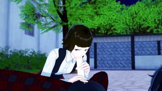 Persona 5 Makoto craves to play with Ren's schlong