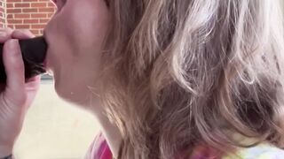 Suzy Wlyde’s mouth training with her 1st BBC on film ????️???? full Vid on Onlyfans 28 minutes ????