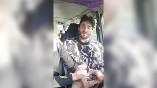 Car bj cheerful palatable cum in throat