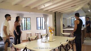 Group Sex After Trying to Cheat on My Ex-Boyfriends - Amateur Foursome - Full