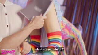 stepbrother nerd showed stepsister a rod - SolaZola