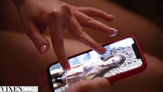 VIXEN Jia Lissa has intensive 3some with Sonya in Paris