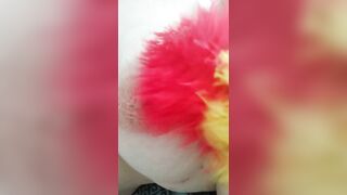 duster cleaning the dust from my curvy wife