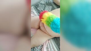 duster cleaning the dust from my curvy wife