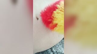 duster cleaning the dust from my curvy wife