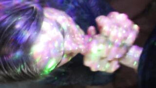 Fa bit of ass from outer space! Trippy deepthroat squirting facial