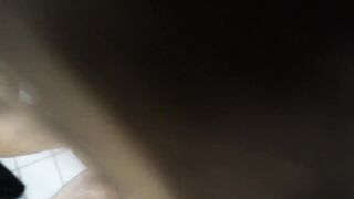 Milk bathroom! Squirting milk without my breasts whilst giving him a oral sex