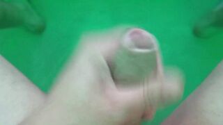 Concupiscent chap masturbating large jock - POV large ramrod