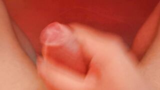 Hunk masturbating large schlong POV