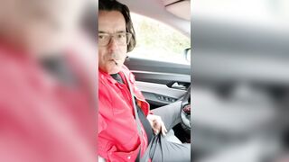 wank in the car