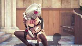 Genshin's maid Noelle serves u
