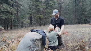 mother I'd like to fuck Gets Creampied on Forest Park Path
