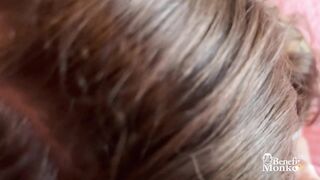 BENEFIT MONKEY: Eden Ivy sucks my dick and makes me concupiscent with her blue eyes