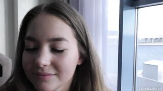 Female cuckold girlfriend watches her angel suck penis