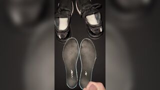 Spunk fountain on my allies worn nike shoes