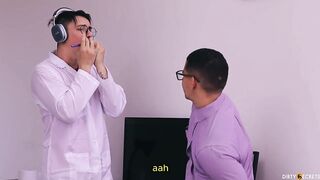 THE SCIENTIST'S ASSISTANT BANGS ME BEHIND HIS BACK IN THE LAB