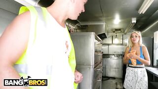 BANGBROS - Breasty Golden-haired Playgirl Bridgette B Banged By Sean Lawless In Food Truck