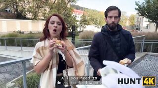 HUNT4K. Norah Juliette let a PhD stranger to bang her curvy body