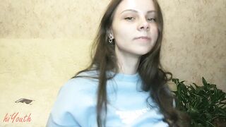 a Cute Russian Schoolgirl for the 1st time in her life starred in a Solo Episode and Finish