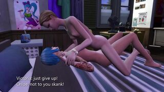 Hawt Lesbo Sex Between Rich Brat and Angsty Teen - sims 4 - CG animation